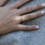 Chic Sterling Silver Custom Black Diamond Ring