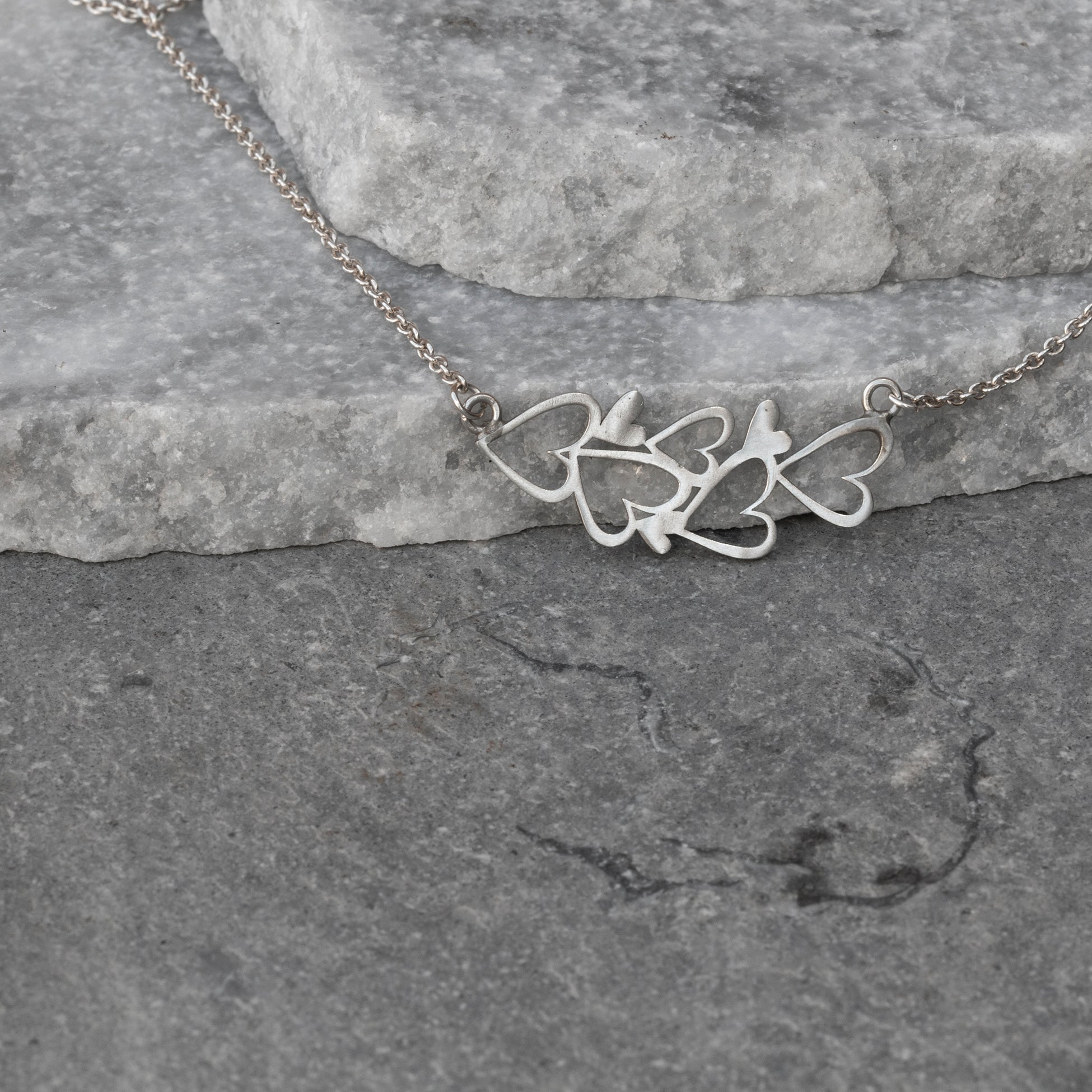 Multi Heart Diamond Necklace | Barbara Ellick Jewelry