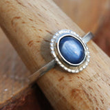 925 Sterling Silver Ring with Tanzanite Gemstone