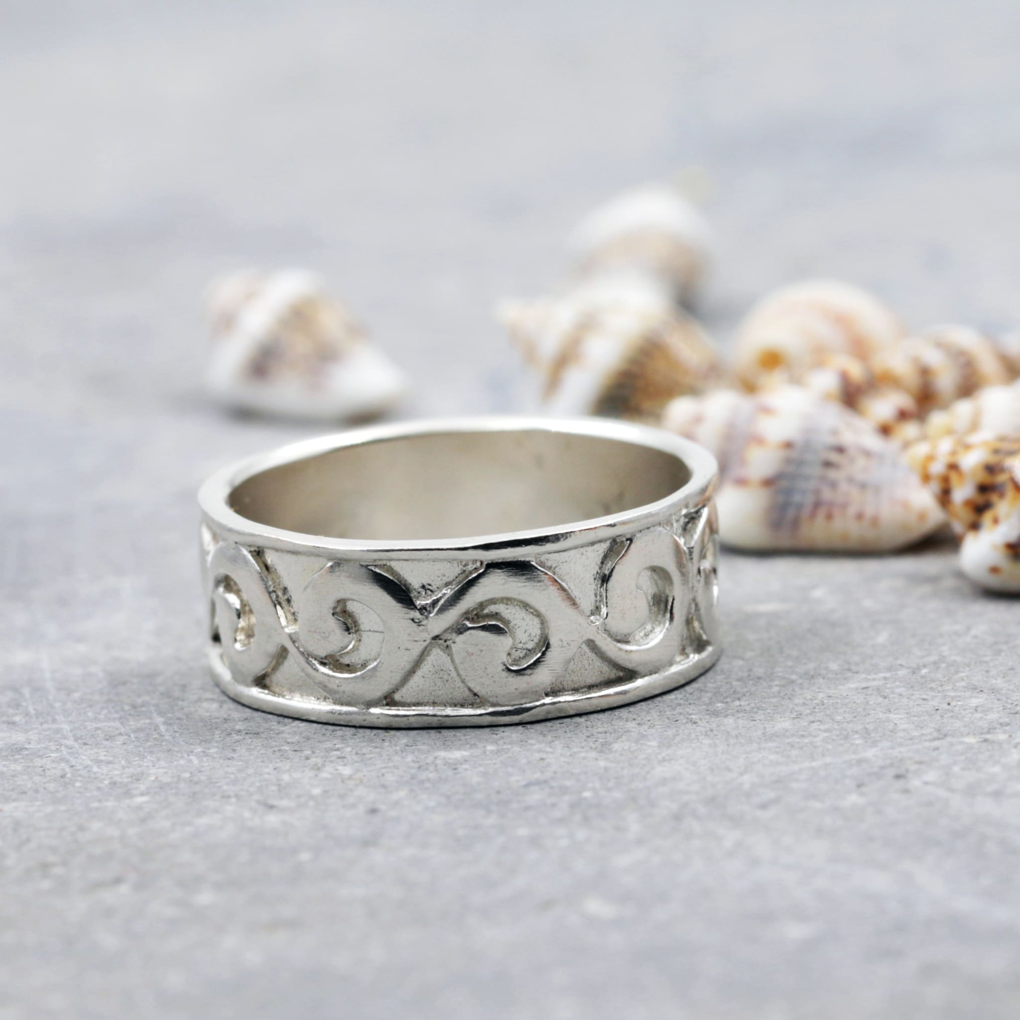Silver Band Spoon Ring Size 12 1/2 - Etsy | Silver band, Ring size, Silver